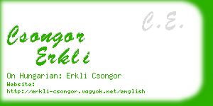 csongor erkli business card